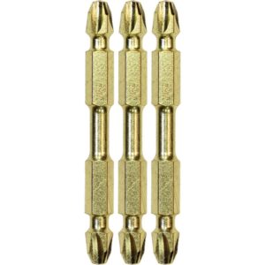 Makita Impact GOLD #3 (2-1/2 in.) Philips Double-Ended Power Bit (3-Piece)