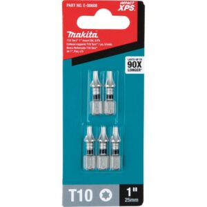 Makita IMPACT XPS T10 Torx 1 in. Insert Bit (5-Pack)
