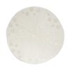 Manor Luxe 56 in. Snowflake Sequin Soft Plush Furry Light Up Round Christmas Tree Skirt in White