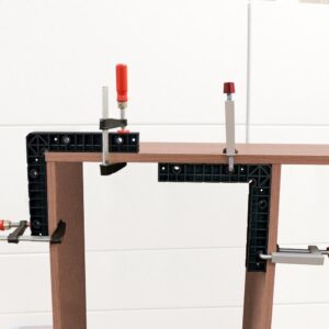 Milescraft 90° Corner Clamp, Positioning/Assembly Squares and Fence Clamps Bundle (8-Piece)