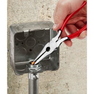 Milwaukee 8 in. Dipped Grip Long Nose Pliers