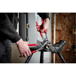 Milwaukee 10 in. Dipped Grip Straight Jaw Pliers