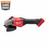 Milwaukee M18 FUEL 18-Volt Lithium-Ion Brushless Cordless 4-1/2 in./6 in. Grinder with Slide Switch with Lock On (Tool-Only)