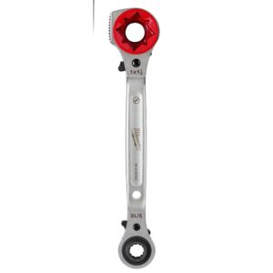 Milwaukee Lineman's 5 in1 Ratcheting Wrench with Milled Strike Face