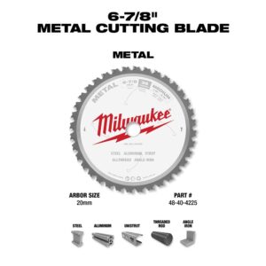 Milwaukee 6-7/8 in. x 36 Carbide Teeth Metal Cutting Circular Saw Blade