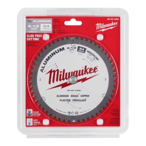 Milwaukee 6-1/2 in. x 54 Carbide Teeth Aluminum Cutting Circular Saw Blade