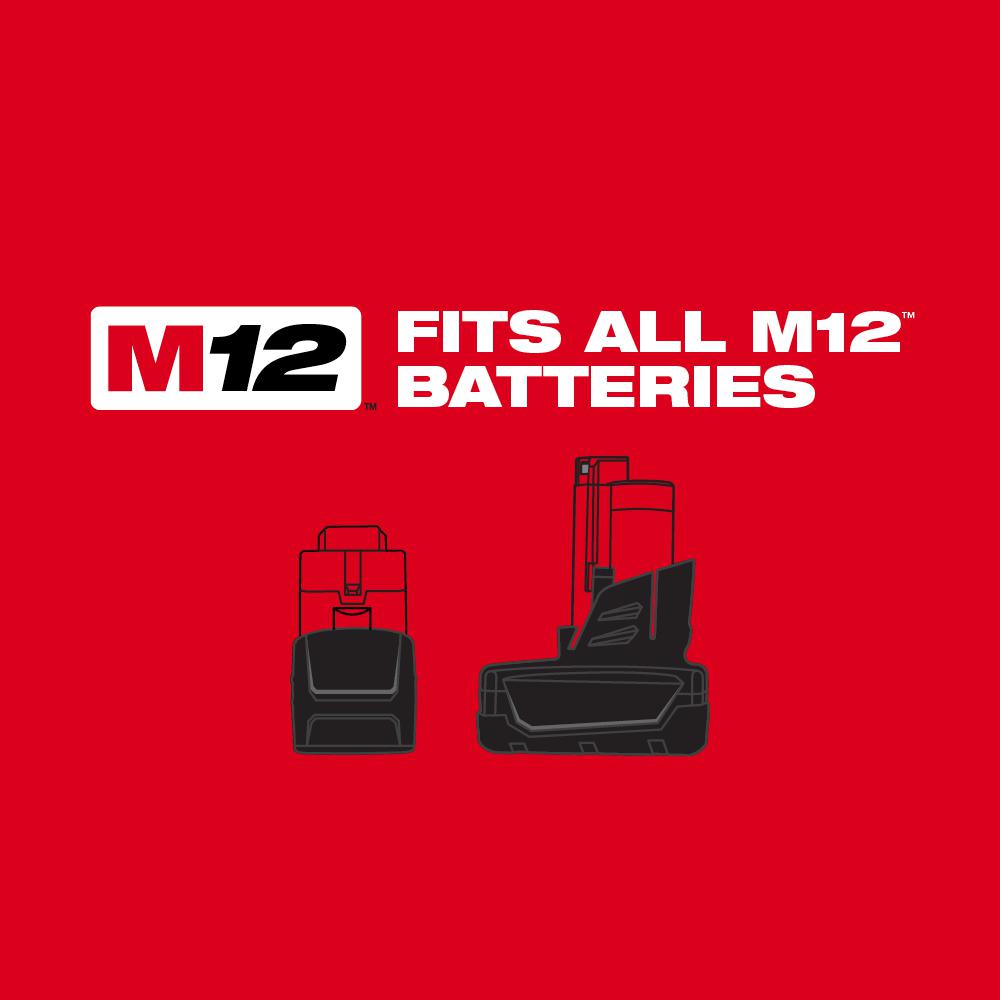 Milwaukee M12 FUEL 12-Volt Lithium-Ion Brushless Cordless 3/8 in. Ratchet and 1/2 in. Impact Wrench with two 3.0 Ah Batteries