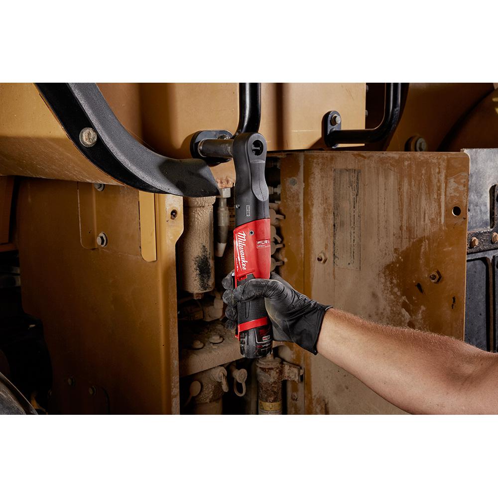 Milwaukee M12 FUEL 12-Volt Lithium-Ion Brushless Cordless 3/8 in. Ratchet and 1/2 in. Impact Wrench with two 3.0 Ah Batteries