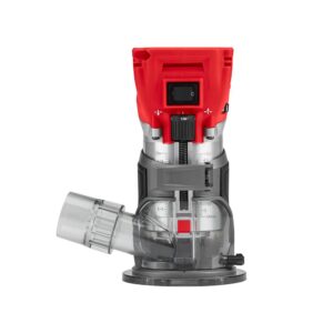 Milwaukee M18 FUEL 18-Volt Lithium-Ion Brushless Cordless Compact Router w/ Compact Router Offset Base & Router Plunge Base
