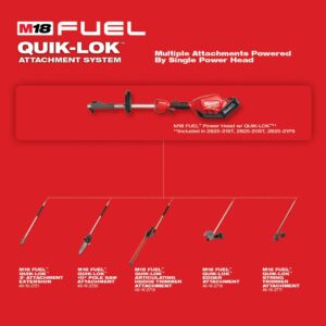 Milwaukee M18 FUEL 18-Volt Lithium-Ion Brushless Cordless String Trimmer Kit with M18 FUEL Edger Attachment