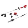 Milwaukee M18 FUEL 18-Volt Lithium-Ion Brushless Cordless String Trimmer Kit with M18 FUEL 10 in. Pole Saw Attachment