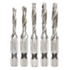 Milwaukee SHOCKWAVE SAE Steel Drill Tap Set (5-Piece)