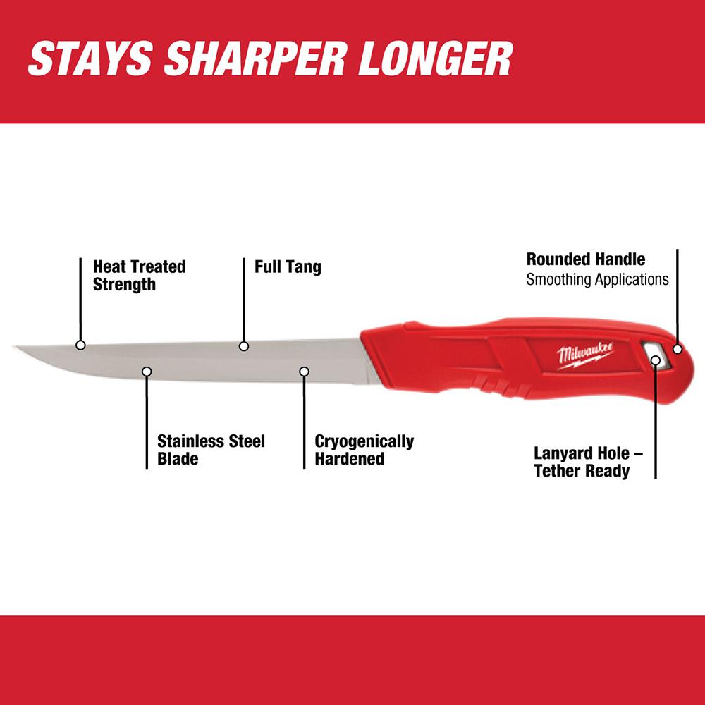Milwaukee 6 in. Smooth Blade Insulation Knife