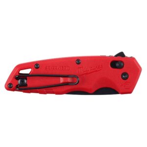 Milwaukee FASTBACK Stainless Steel Spring Assisted Folding Knife with 2.95 in. Blade