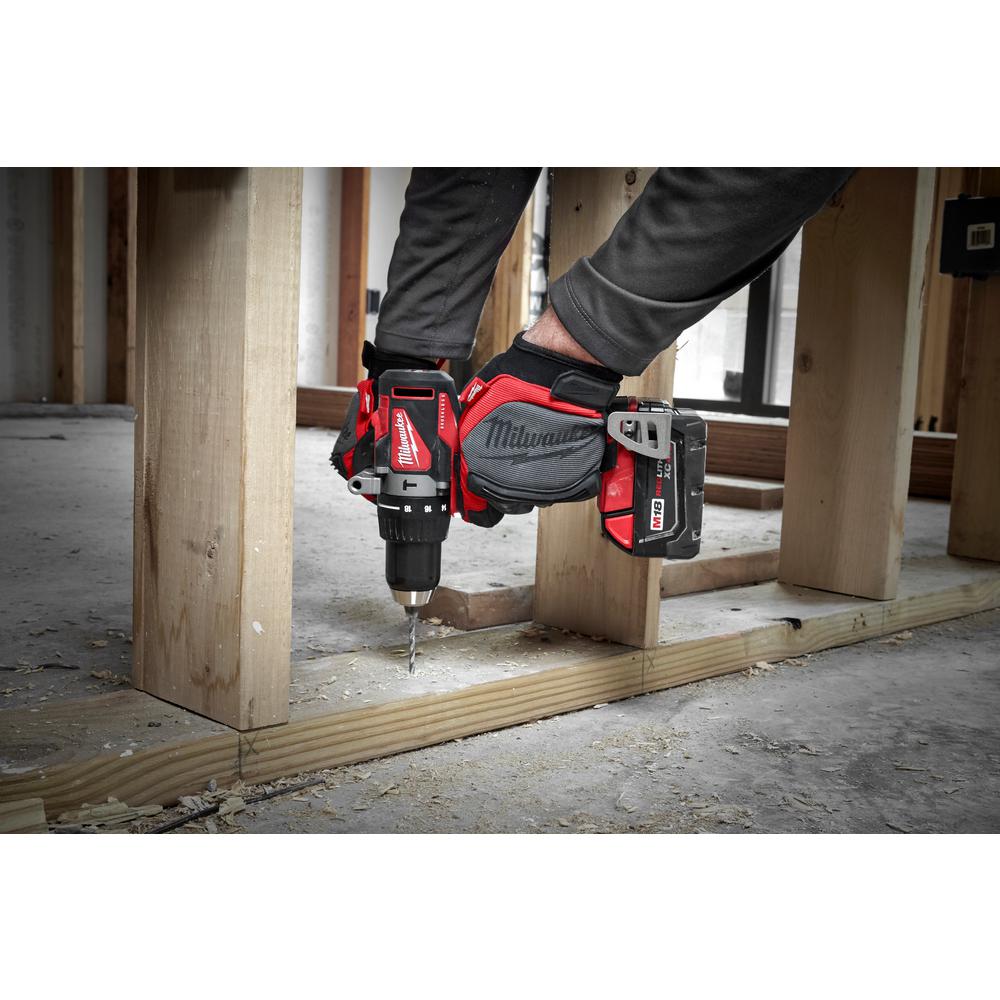 Milwaukee M18 18-Volt Lithium-Ion Brushless Cordless 1/2 in. Compact Hammer Drill Tool Only