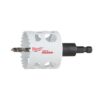 Milwaukee 2-1/8 in. Hole Dozer Bi-Metal Hole Saw with 3/8 in. Arbor & Pilot Bit