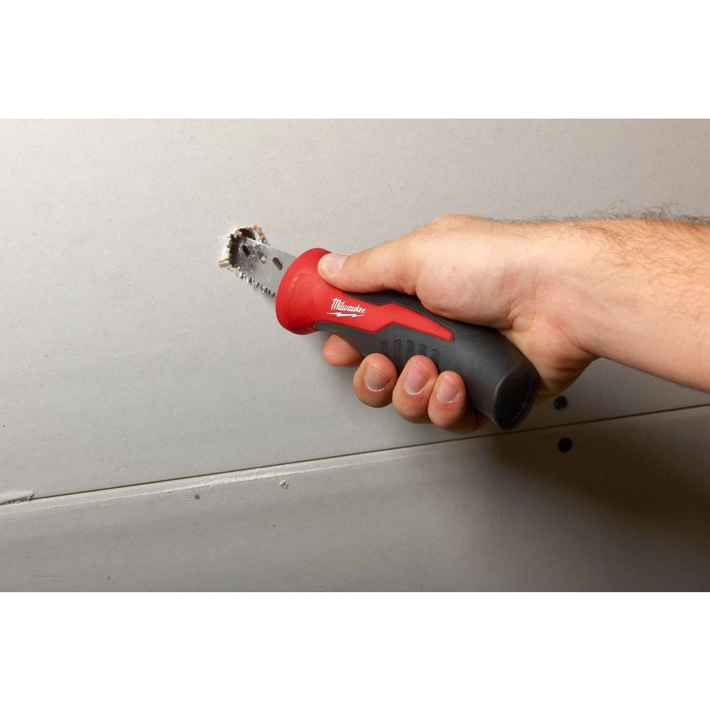 Milwaukee 6 in. Fixed Jab Saw and 12 ft. Compact Tape Measure and 13-in-1 Multi-Tip Cushion Grip Screwdriver Hand Tool Set
