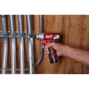Milwaukee M12 12-Volt Lithium-Ion Cordless 1/4 in. Hex Impact (Tool-Only)