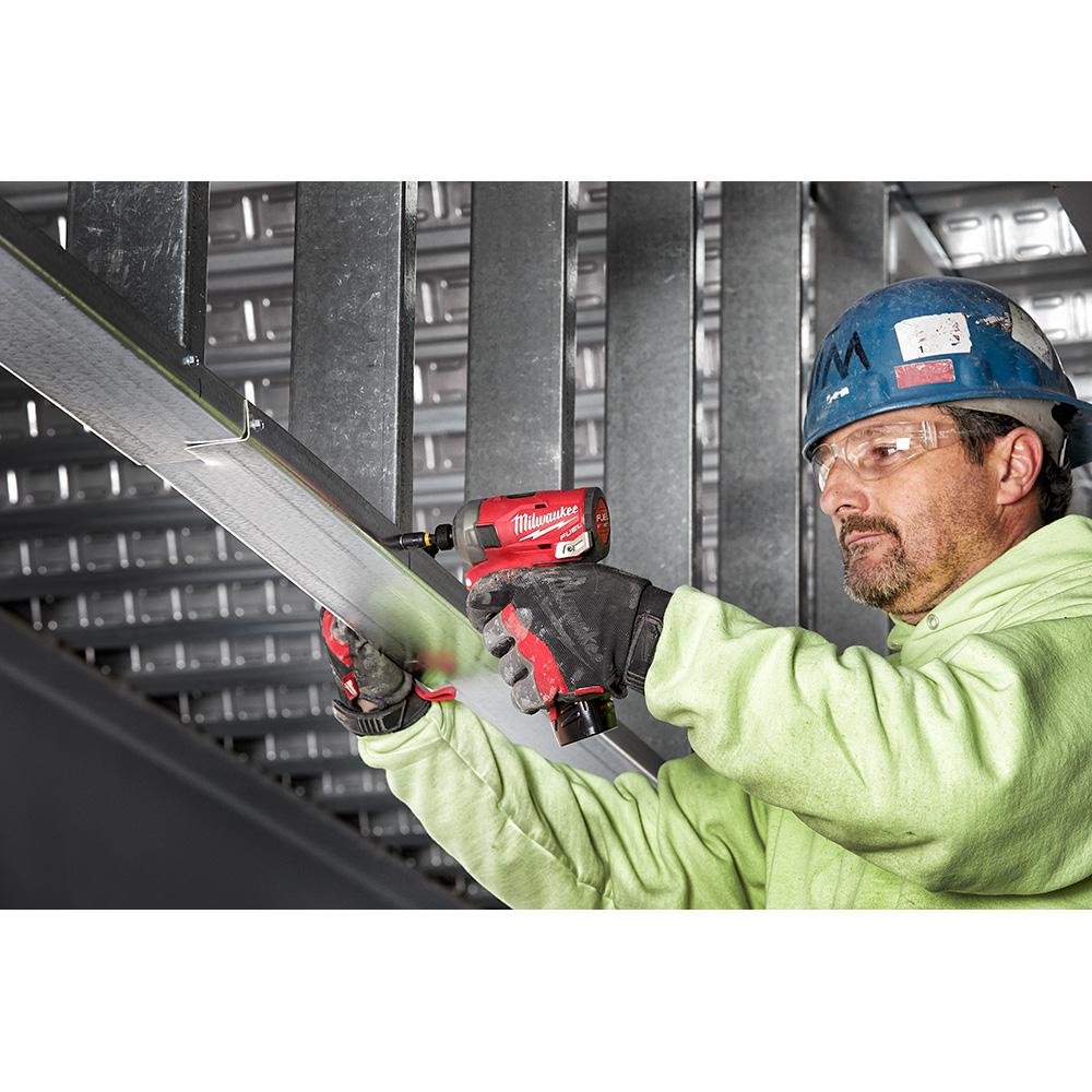 Milwaukee M12 FUEL SURGE 12-Volt Lithium-Ion Brushless Cordless 1/4 in. Hex Impact Driver Compact Kit with M12 Flood Light