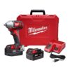Milwaukee M18 18-Volt Lithium-Ion Cordless 3/8 in. Impact Wrench W/ Friction Ring Kit W/(2) 3.0Ah Batteries, Charger, Hard Case