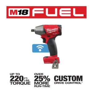 Milwaukee M18 FUEL ONE-KEY 18-Volt Lithium-Ion Brushless Cordless 1/2 in. Impact Wrench w/ Pin Detent (Tool-Only)