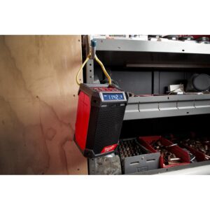 Milwaukee M12 12-Volt Lithium-Ion Cordless Bluetooth/AM/FM Jobsite Radio with Charger with M12 2.0Ah Battery
