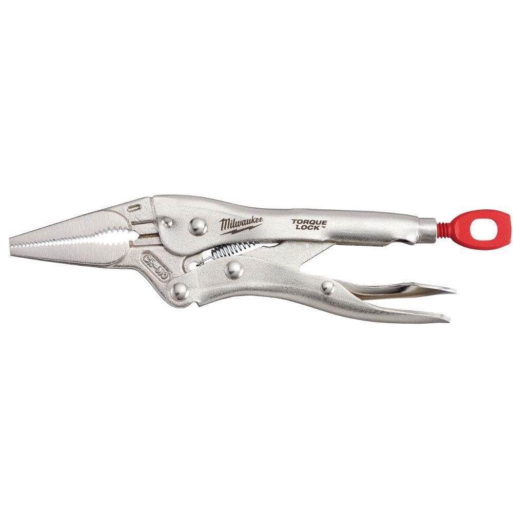 Milwaukee Torque Lock Locking Pliers Set (2-Piece) with 25 ft. x 1.2 in. Compact Wide Blade Tape Measure with 12 ft. Standout