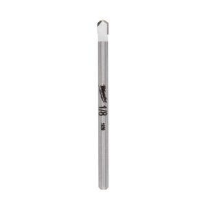Milwaukee 1/8 in. Carbide Tipped Drill Bit for Drilling Natural Stone, Granite, Slate, Ceramic and Glass Tiles
