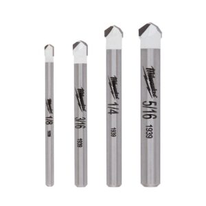 Milwaukee Carbide Natural Stone Bit Set (4-Pack)