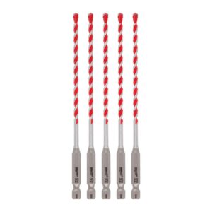 Milwaukee 5/32 in. SHOCKWAVE Carbide Hammer Drill Bits (5-Pack)