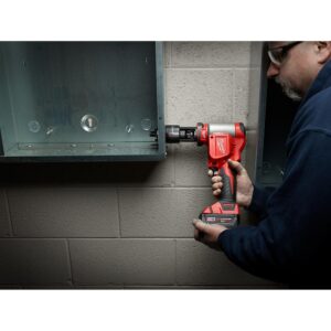 Milwaukee M18 18-Volt Lithium-Ion 1/2 in. - 2 in. Force Logic High Capacity Cordless Knockout Tool Kit /W Die Set, 3.0Ah Batteries