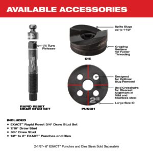 Milwaukee M18 18-Volt Lithium-Ion 1/2 in. - 2 in. Force Logic High Capacity Cordless Knockout Tool Kit /W Die Set, 3.0Ah Batteries