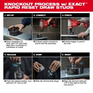 Milwaukee M18 18-Volt Lithium-Ion Cordless 1/2 in.- 4 in. Force Logic Knockout Tool Kit /W FUEL Hammer Drill & 5.0 Ah Battery