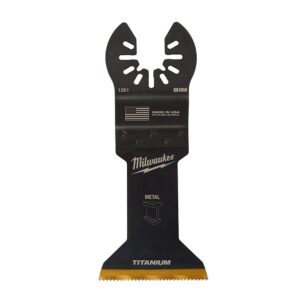 Milwaukee 1-3/4 in. Titanium Bi-Metal Universal Fit Metal Cutting Oscillating Multi-Tool Blade (1-Pack)