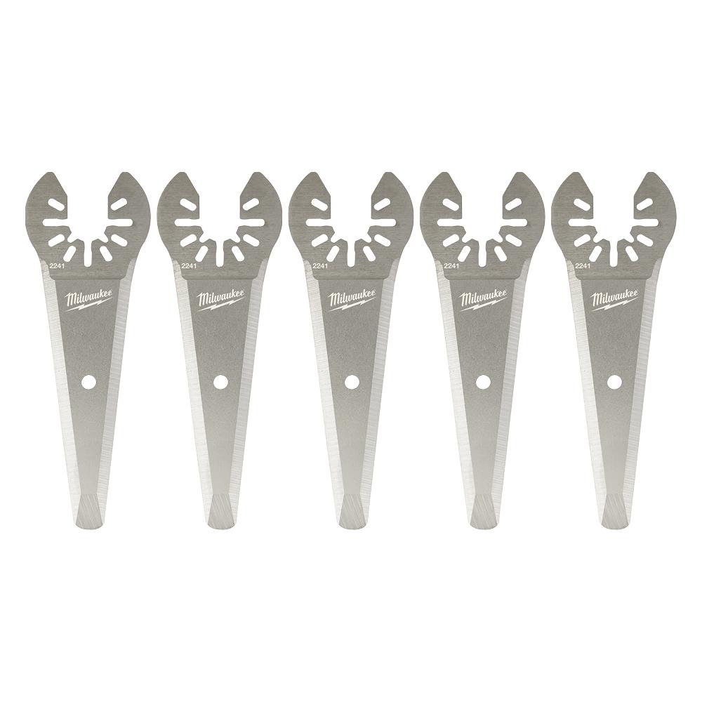 Milwaukee 3 in. Stainless Steel Tapered Sealant Cutting Oscillating Multi-Tool Blade (5-Piece)