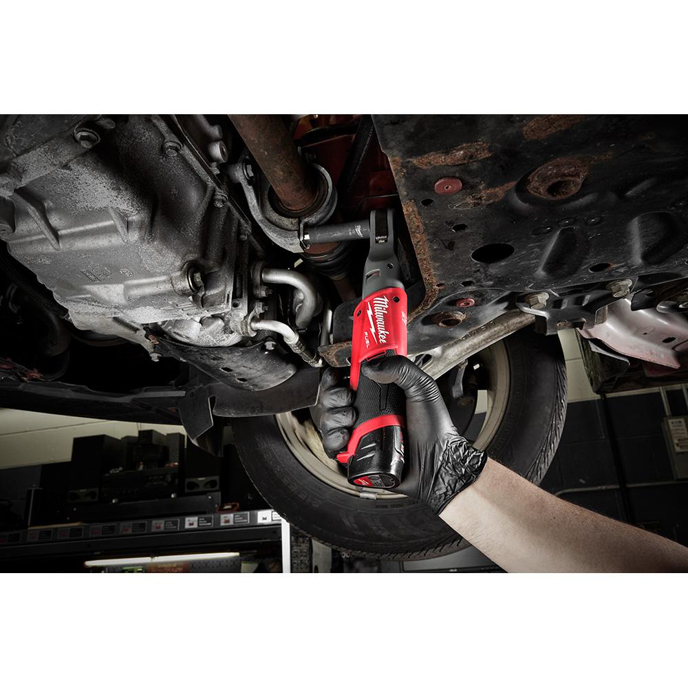 Milwaukee M12 12-Volt Lithium-Ion Cordless Sub-Compact Band Saw and 3/8 in. Ratchet Combo Kit W/ (1) 2.0Ah Battery and Charger
