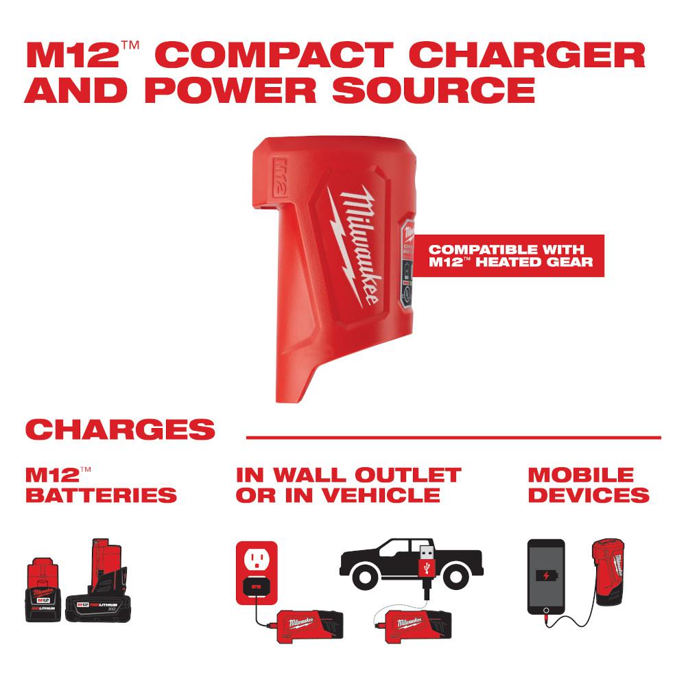 Milwaukee M12 12-Volt Lithium-Ion Charger and Portable Power Source