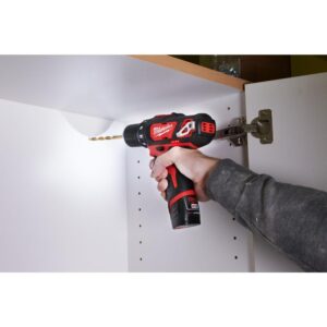 Milwaukee M12 12-Volt Lithium-Ion Cordless Drill Driver/Impact Driver Combo Kit (2-Tool) with Two 1.5 Ah Batteries and Bit Set