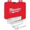 Milwaukee 1/4 in. Drive SAE Ratchet and Socket Mechanics Tool Set (26-Piece)
