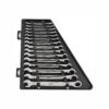 Milwaukee Metric Combination Ratcheting Wrench Mechanics Tool Set (15-Piece)
