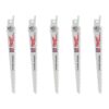 Milwaukee 6 in. 6 Teeth per in. Clean Wood Cutting SAWZALL Reciprocating Saw Blades (5 Pack)