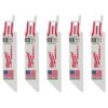 Milwaukee 4 in. 14 Teeth per in. Medium Metal Cutting SAWZALL Reciprocating Saw Blades (5 Pack)