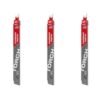 Milwaukee 9 in. 7 TPI  TORCH Carbide Teeth Thick Metal Cutting SAWZALL Reciprocating Saw Blade (3 Pack)