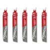 Milwaukee 6 in. 7 TPI TORCH Carbide Teeth Thick Metal Cutting SAWZALL Reciprocating Saw Blade (5 Pack)