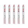 Milwaukee 9 in. 18 TPI Torch Medium Metal Cutting SAWZALL Reciprocating Saw Blades (5-Pack)