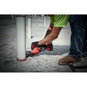 Milwaukee M18 FUEL 18-Volt Lithium-Ion Brushless Cordless HACKZALL Reciprocating Saw Kit with Carbide Teeth AX SAWZALL Blade