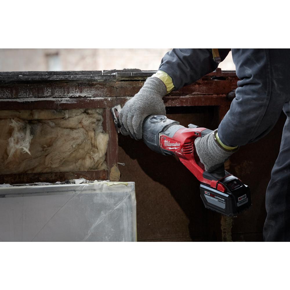 Milwaukee M18 FUEL 18-Volt Lithium-Ion Brushless Cordless SUPER SAWZALL Orbital Reciprocating Saw W/ HIGH OUTPUT XC 8.0Ah Battery