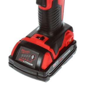 Milwaukee M18 18-Volt Lithium-Ion Cordless 1/4 in. 2-Speed Right Angle Impact Driver Kit w/(1) 1.5Ah Batteries, Charger, Hard Case