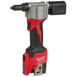 Milwaukee M12 12-Volt Lithium-Ion Cordless Rivet Tool Kit with (2) 1.5Ah Batteries and Charger