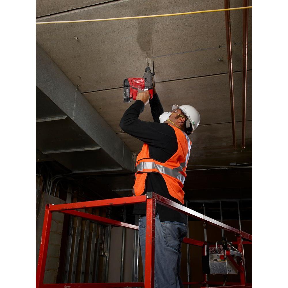 Milwaukee M18 FUEL 18-Volt Lithium-Ion Brushless Cordless 1-1/8 in. SDS-Plus Rotary Hammer w/(2) 5.0 Ah Batteries, Charger, Case